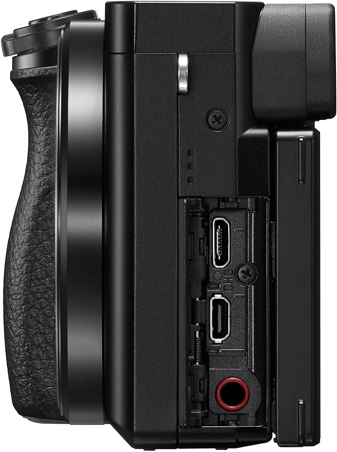 Sony New Alpha ILCE-6100K (Previously ILCE-6100L) with Upgraded SELP1650 (Ver 2) Power Zoom Lens | 24.2 MP | APS-C Sensor | Fast Auto Focus | 4K Vlogging Camera | Tiltable LCD – Black