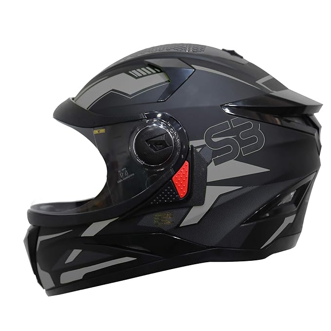 Steelbird SBH-17 Terminator ISI Certified Matt Finish Full Face Graphic Helmet