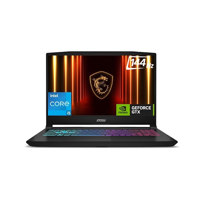 MSI Katana 15 HX, Intel 13th Gen. i5-14450HX, 40CM FHD 144Hz Gaming Laptop (16GB/512GB NVMe SSD/Windows 11 Home/NVIDIA GeForce RTX 5050, GDDR7 8GB/Black/2.4Kg) B14WEK-438IN