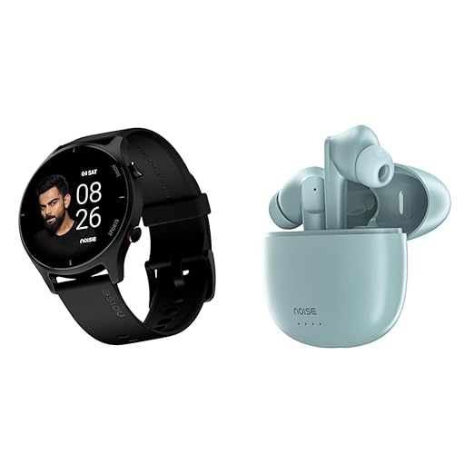 Noise Twist Round dial Smart Watch with Bluetooth Calling, 1.38" TFT Display, up-to 7 Days Battery, Brand: Noise