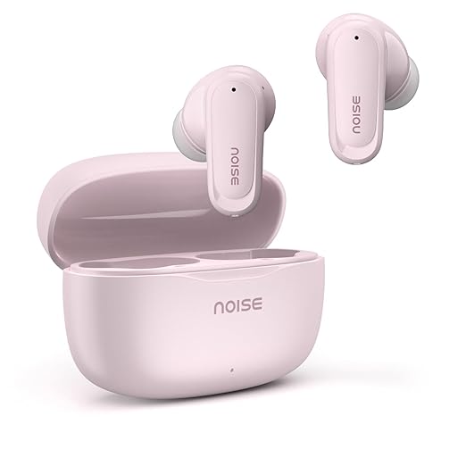 Noise Newly Launch Buds Play Truly Wireless Earbuds with 40H of Playtime, Quad Mic with ENC, Low Latency for Gaming (Up to 50 Ms), 13mm Driver, BT V6.0(Blush Pink)