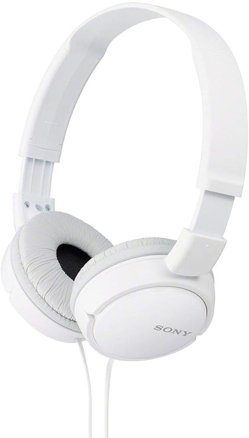 Sony MDR-ZX110A On Ear Stereo Wired Headphones (White), Without Mic