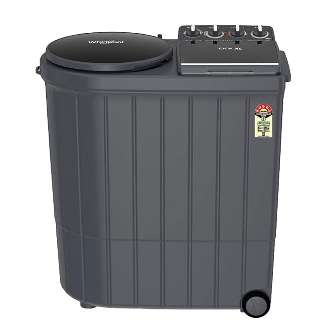 Whirlpool 10.5 Kg Semi-Automatic Top Loading Washing Machine (Ace XL 10.5 Heater, Grey)