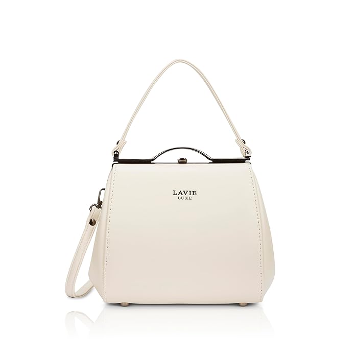 Lavie Luxe Women's Fluff25 Frame Satchel Handbag | Satchel Bag for Work | Ladies Purse | Stylish Shoulder Bag | Gift For Women