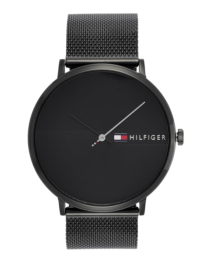 Tommy Hilfiger Mens 40 James Black Dial Zinc Alloy Watch - NCTH1791464