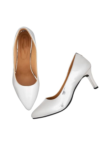 TRYME Women's Fashion Pointed Stiletto Heel Pump Shoes for Party and Formal Occasions