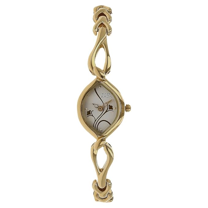 Titan Raga Analog Gold Dial Women's Watch -NM2455YM01 / NL2455YM01/NP2455YM01