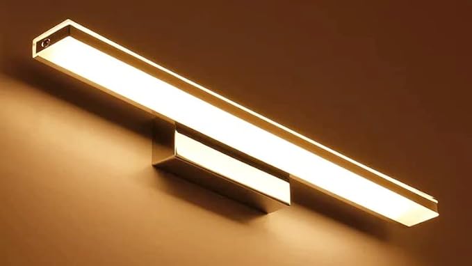 Groeien LED Vanity Wall Light 18 Inch 15W Golden for Bathroom Mirror, Warm White