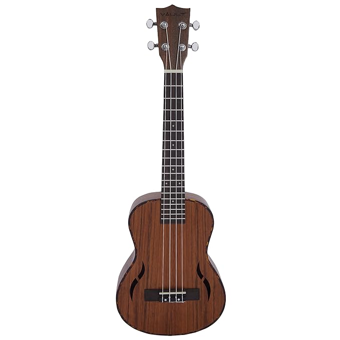 Vault UK200C 23 inch Premium Walnut Laminate with Side Soundport Concert Ukulele