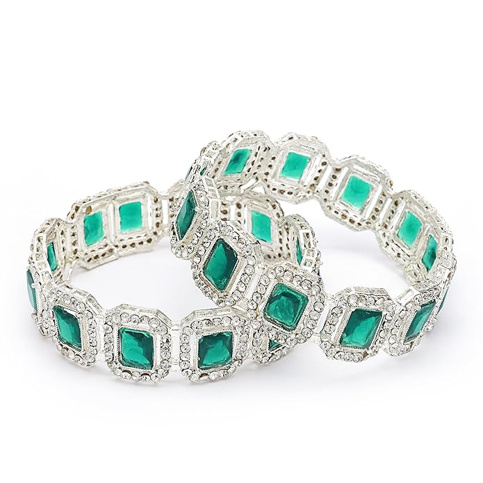 Shining Diva Fashion Bangles for Women Set of 2 Latest Traditional Design Stylish