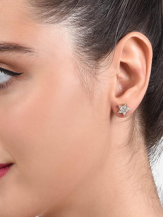 TRENDY Korean Style Fashion Earrings Set, Pearl and Crystal Bow Design, Women's Jewellery Accessories, 2 Pairs