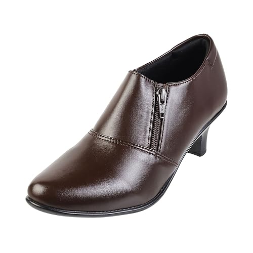 Mochi Women's Glossy Faux Leather Formal Fashion Pumps