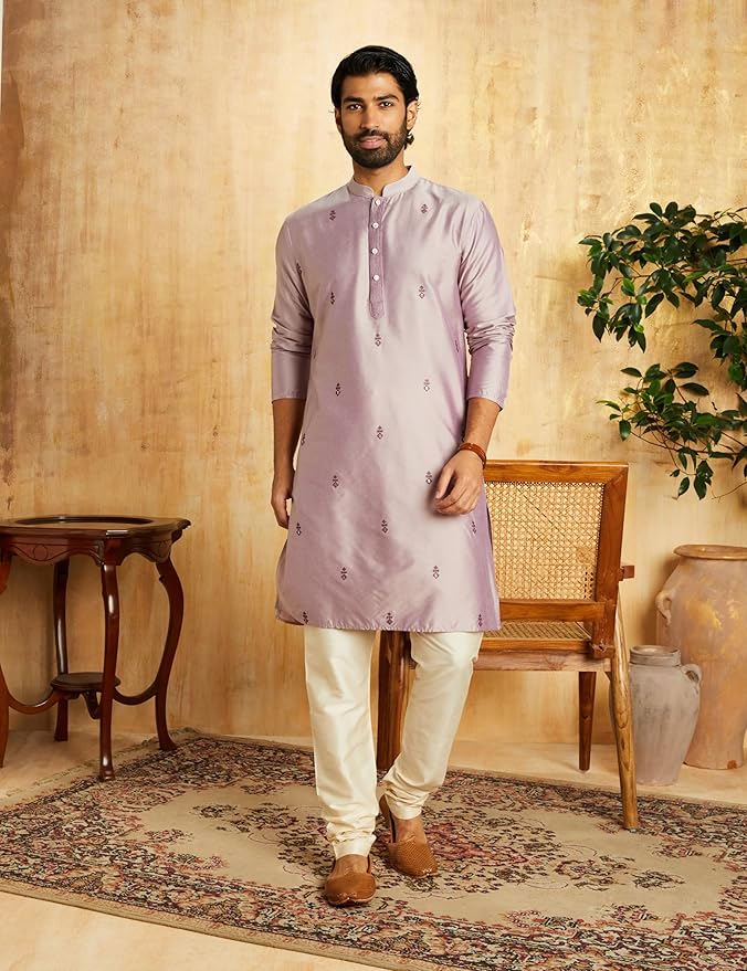 Amazon Brand - Symbol Men Festive Embellished Long Kurta