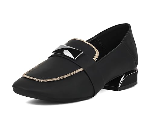 LOUIS STITCH Women’s Elegant Wedge Heel Moccasins | Slip-On with Designer Buckle | Comfort Shoes for Casual & Office Wear | LSLD-BH-MCP