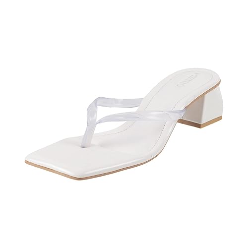 Metro Women Block Heel Fashion Slip-on Sandal