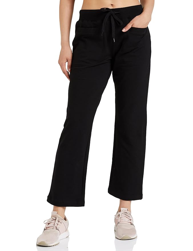 Amazon Brand - Symbol Women's Straight Fit All-Season Jogger Track Pant (Mid Rise | Ankle Length) (Available in Plus Sizes)