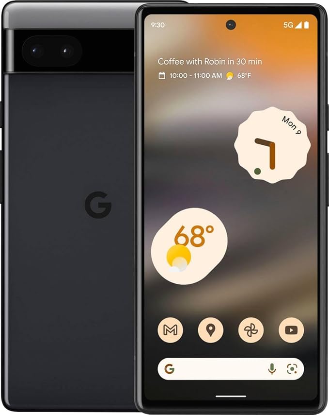 Google Pixel 6a 5G (Charcoal, 6GB RAM, 128GB Storage)