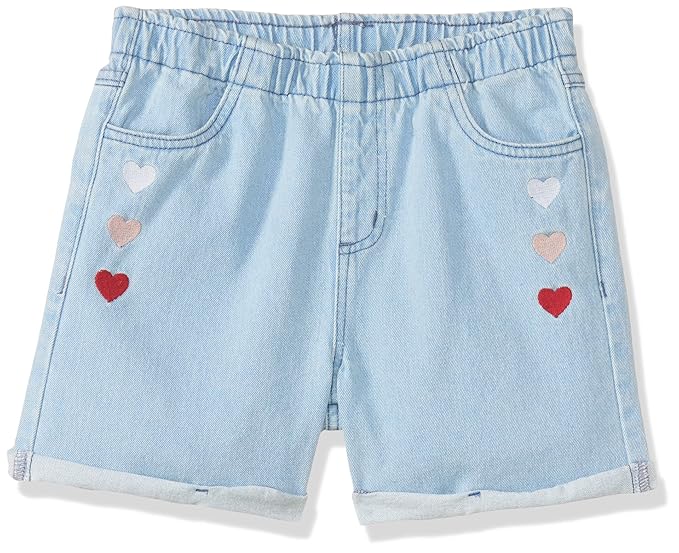 Amazon Brand - Symbol Girl's Denim Shorts