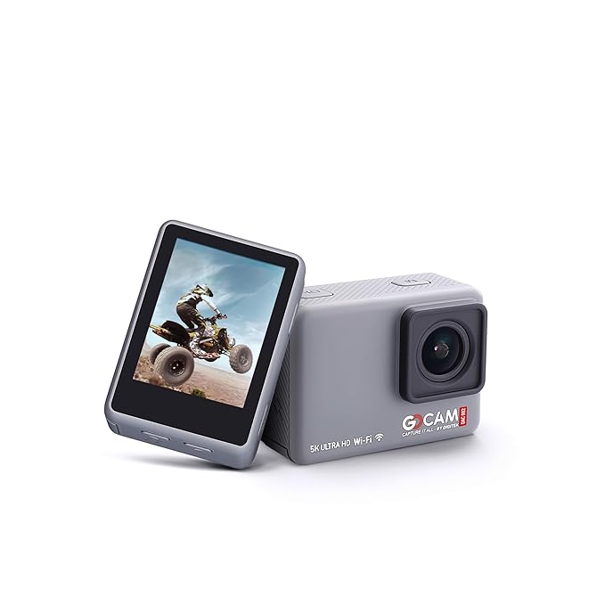 Digitek DAC 002 5K Ultra HD Action Camera - 24MP, 100ft Waterproof, 128GB Support, Dual 1350mAh Batteries, EIS Stabilization, HDMI Output, Inbuilt & External Mic, Speaker - Perfect for Adventure!