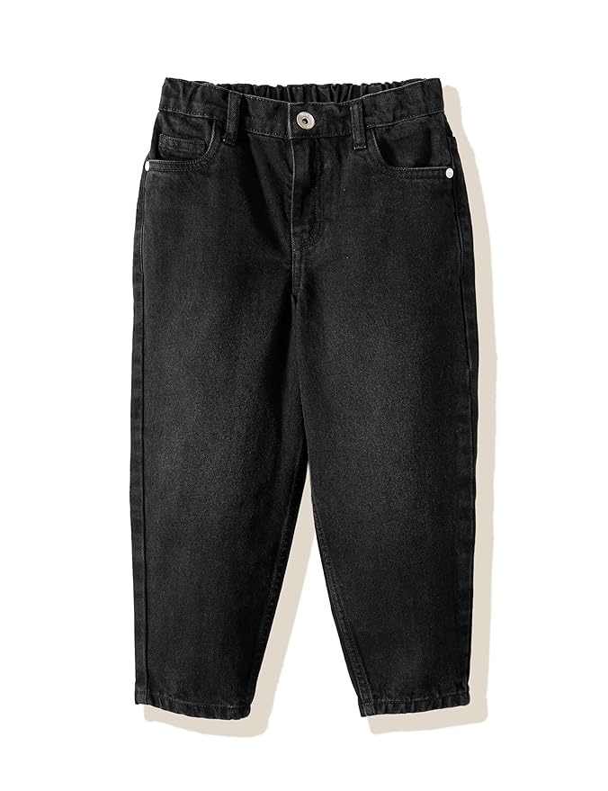 Amazon Brand - Symbol Girl's Cotton Barrel Jeans