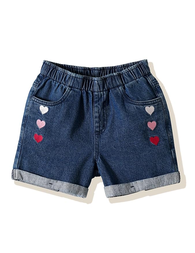 Amazon Brand - Symbol Girl's Denim Shorts