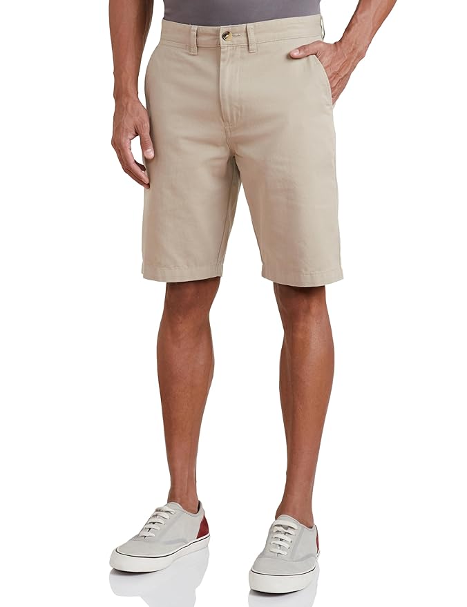 Amazon Brand - Symbol Men's Cotton Regular Fit Chino Shorts |Slant Pockets