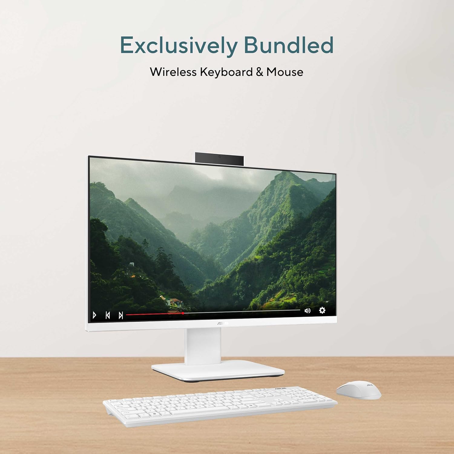 ASUS V400 (2026),Intel Core 5 210H (14th Gen),Intel iGPU,16GB/1TB,FHD,27"(68.58 cm),Windows 11,M365 Basic(1Y),Office 24,White,7.07 Kg,V470VA-KWC5004WS,with Wireless Keyboard & Mouse,All in One PC
