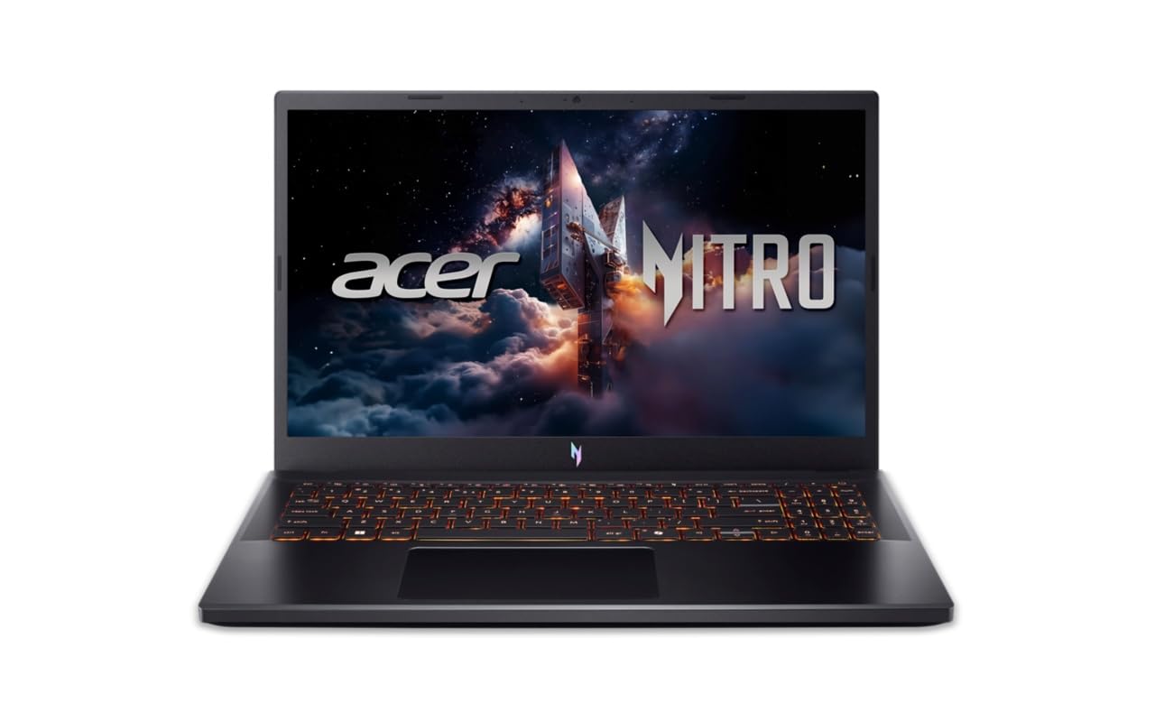 Acer Nitro V 15, AMD Ryzen 7-7445HS, NVIDIA GeForce RTX 4050-6 GB, 16GB DDR5, 512GB SSD, FHD IPS, 15.6"/39.62cm, 165Hz, Win 11 Home, Obsidian Black, 2.1KG, ANV15-42, Gaming Laptop