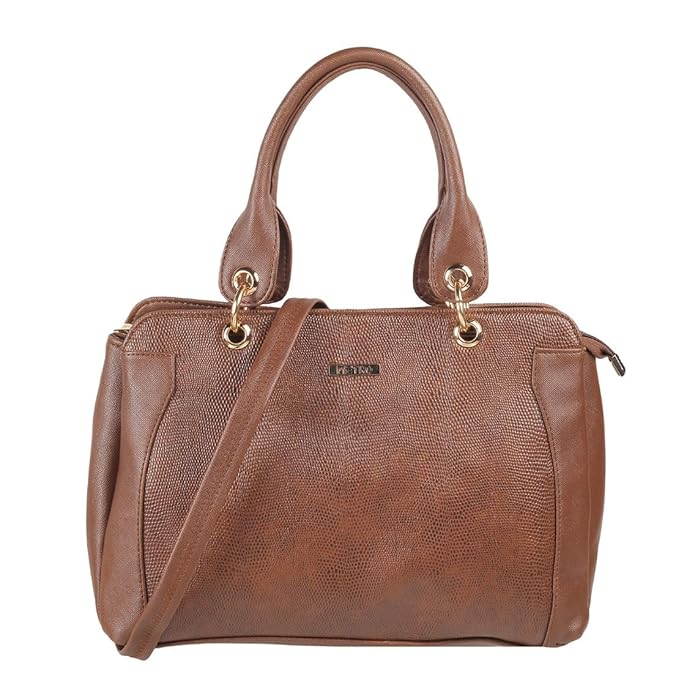 Metro Faux Leather Premium Zipper Casual Shoulder Bag For Women