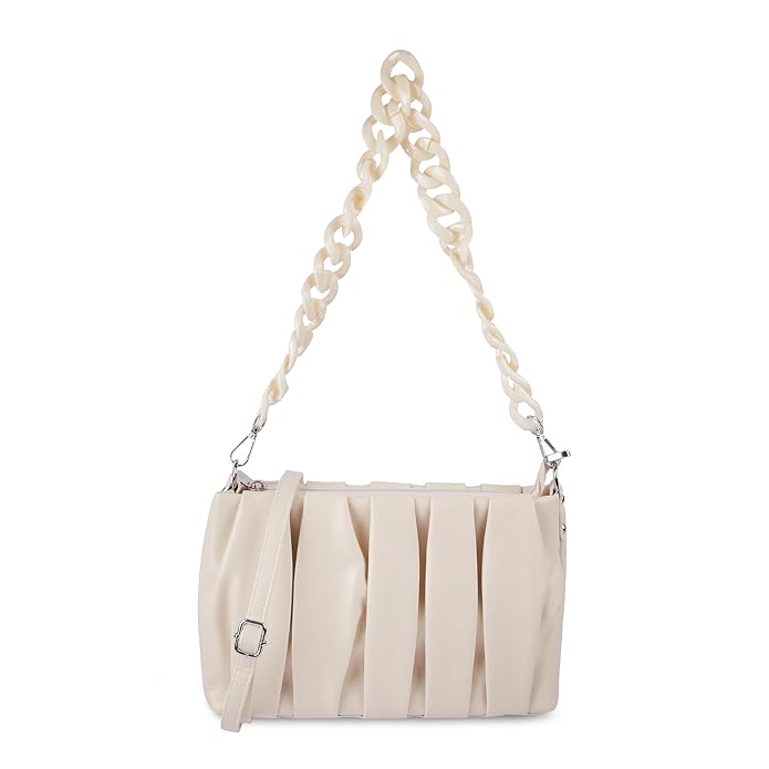 Metro Women Stylish Pleated Classic Casual Sling Bag