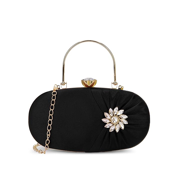 Lavie Women's Shaiz Oval Framed Clutch | Ladies purse | Gift For Girl, Women