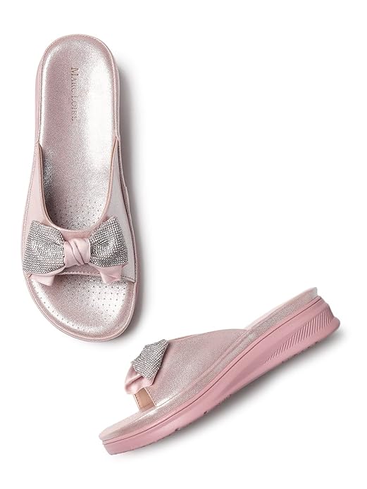 Marc Loire Western-Embellished Flats For Women | Lightwieght and Stylish Fashion Flat Sandals for Party & Casual Wear
