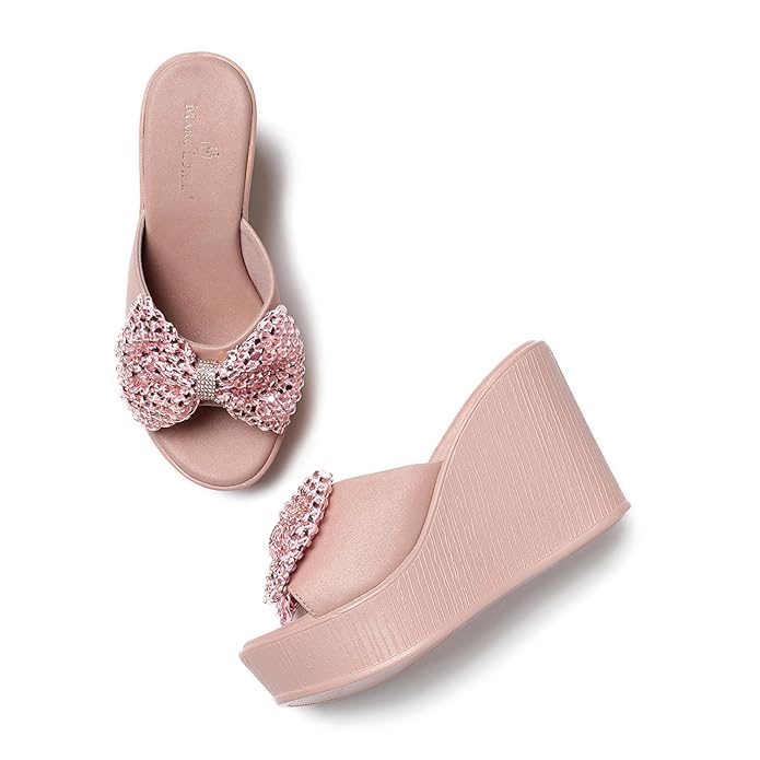 Marc Loire Women's Smart Casual Slip-On Platform Heel Sandal for All Occasion