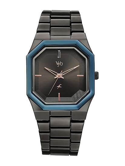 Click to see full view Fastrack Vyb Pioneer with Quartz Analog Grey Dial Grey Alloy Strap Watch for Men - FV30048KM01W