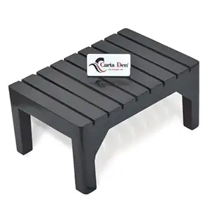 CARTADEN Wooden One Step Stool for Kitchen Seating Stool Potty Training Stool Portable Sturdy Bedside Safe Step Stool for High Beds Kids Adults 100 Kg Bearing Capacity Black Pack of 1