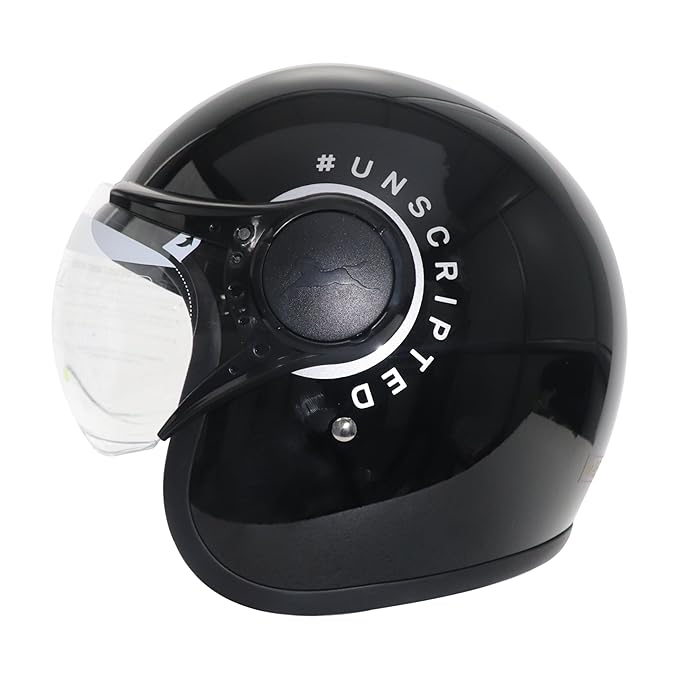 TVS Ronin Edition Open Face Helmet-Premium Open Face Helmet for Men & Women, High Impact ABS, UV Resistant Visor, ISI & DOT Certified