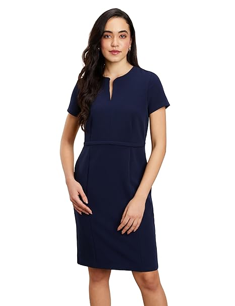 Symbol Premium Women's Sheath Dress (Knee Length | Desk-to-Dinner) (Available in Plus Sizes)
