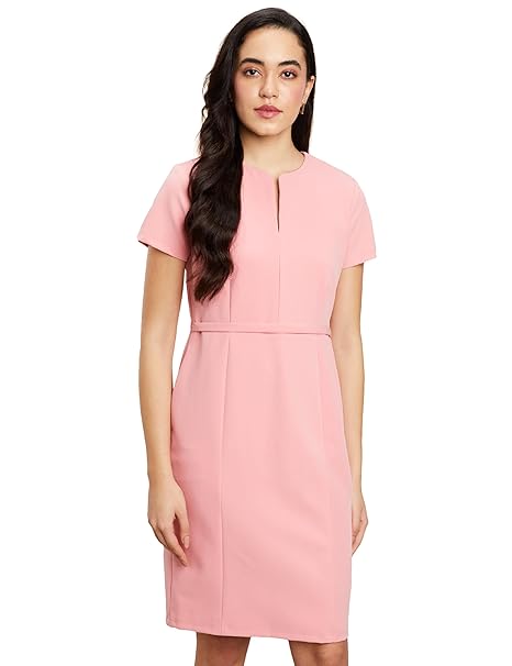 Symbol Premium Women's Sheath Dress (Knee Length | Desk-to-Dinner) (Available in Plus Sizes)