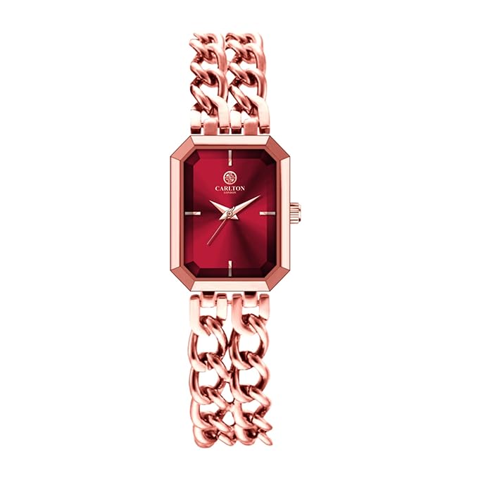 Carlton London Victoria Women Stainless Steel Analog Watch | Waterproof Watches for Women Girls Ladies | Fashionable Trendy Quartz Movement Wrist Watch