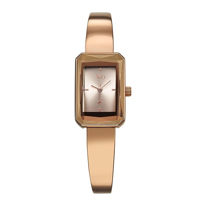 Fastrack Vyb Diva Quartz Analog Pink Dial Watch for Women