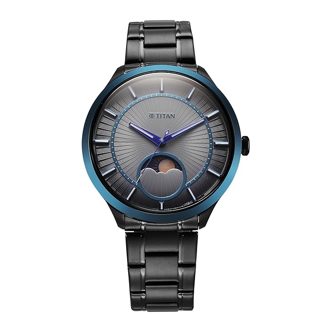 Titan Caleum Sun Moon Phase in Frost Grey - Stellar Edition