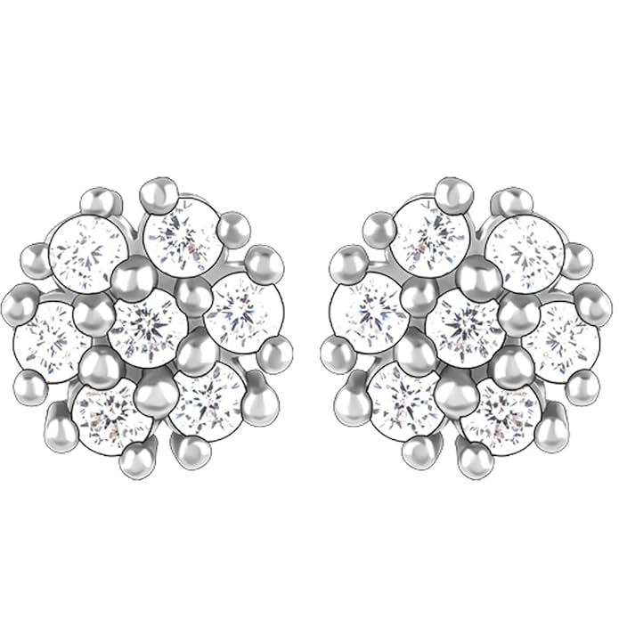 GIVA 925 Silver Floral Elegant Earrings| drops to Gift Women & Girls | With Certificate of Authenticity and 925 Stamp | 6 Months Warranty*
