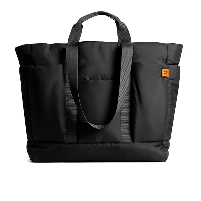 DailyObjects Idyll Tote Bag for Girls and Women| Crafted using Soft-Touch & Water-Repellent Polyester | Polyfill Cushioning on the Inside | Holds Any laptops upto 14’’