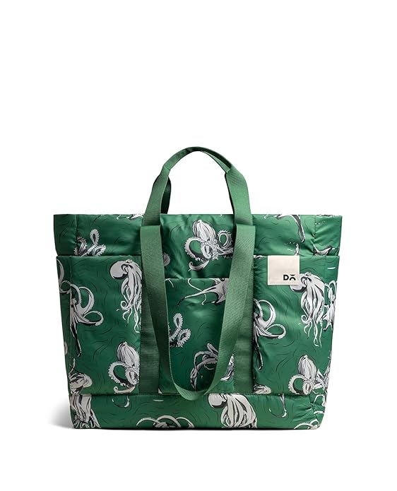 DailyObjects Idyll Tote Bag for Girls and Women| Crafted using Soft-Touch & Water-Repellent Polyester | Polyfill Cushioning on the Inside | Holds Any laptops upto 14’’