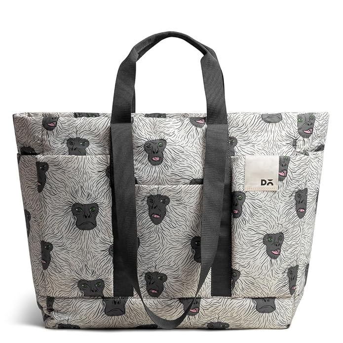 DailyObjects Idyll Tote Bag for Girls and Women| Crafted using Soft-Touch & Water-Repellent Polyester | Polyfill Cushioning on the Inside | Holds Any laptops upto 14’’