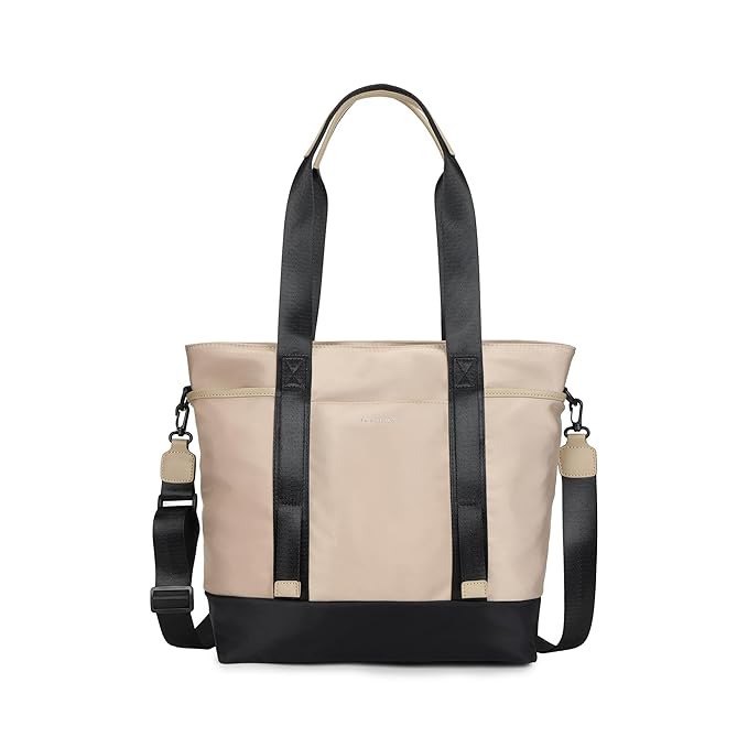 Fastrack Tote Vibe Women Laptop Tote | Nylon 15-Inch Padded Laptop Sleeve, Spacious Main Compartment with Organiser Pockets, Multiple External Quick-Access Pockets, Dual Webbing Handles