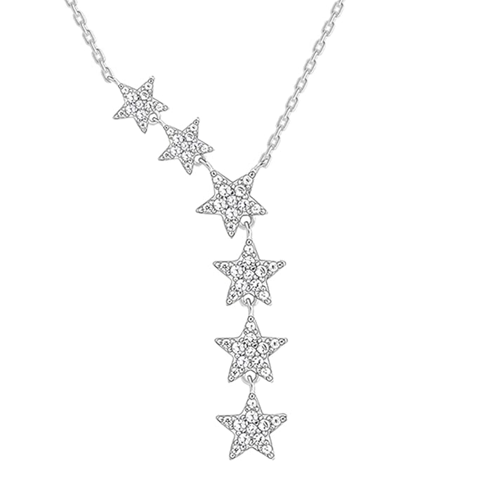 GIVA AVNI 925 Silver Star Constellation Necklace | Gifts for Girlfriend, Gifts for Women and Girls | With Certificate of Authenticity and 925 Stamp | 6 Month Warranty