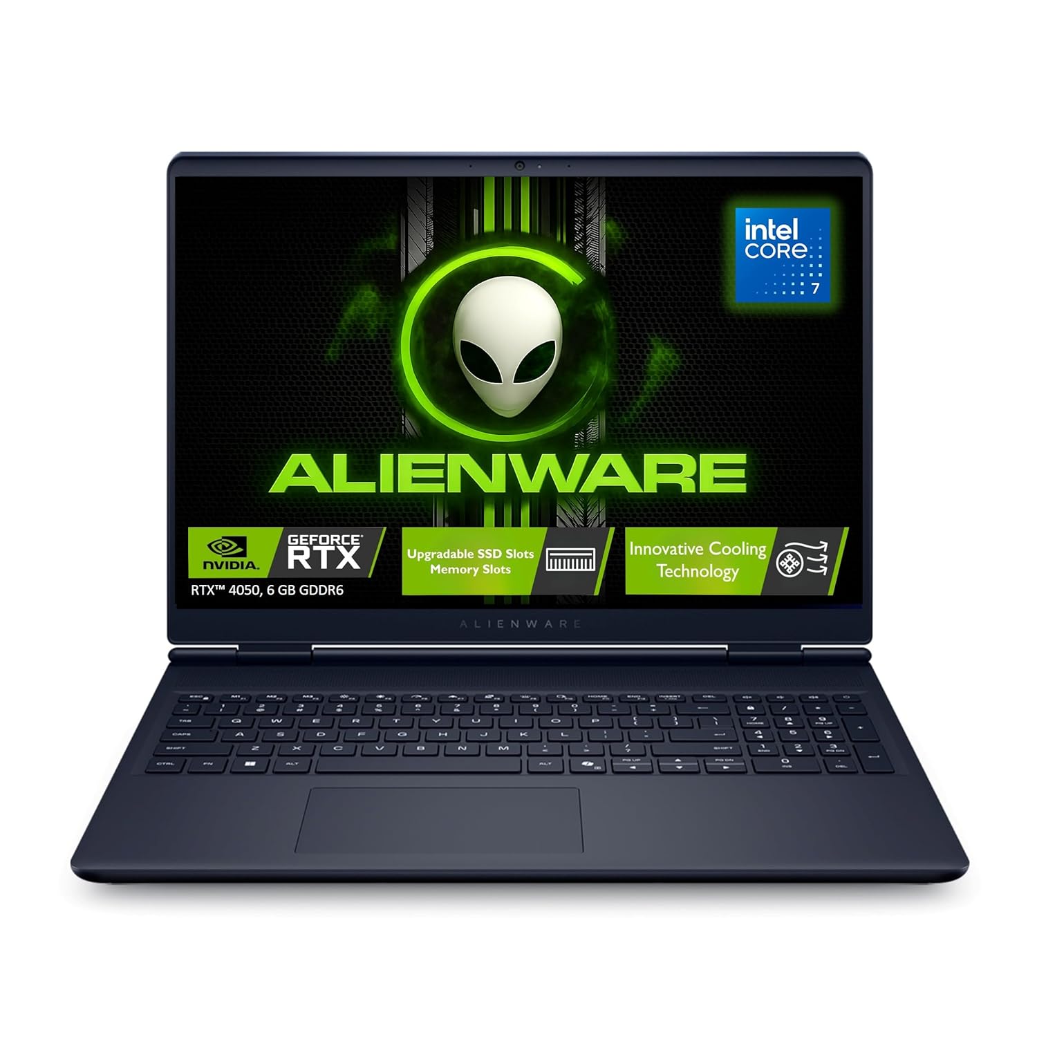 Alienware 16 Aurora Gaming Laptop, Intel Core 7 240H, 16GB, 1TB SSD, 16" (40.64cm) WQXGA 300 Nits, NVIDIA RTX 4050, 6GB GDDR6, Backlit KB, Windows 11+Microsoft Office Home 2024, Indigo, 2.57kg