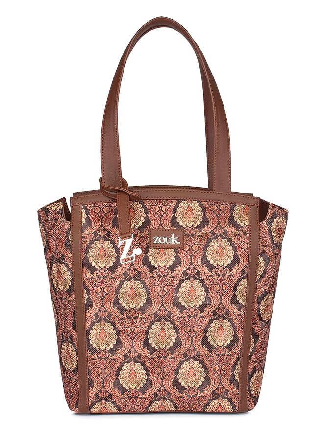 ZOUK Adira Tote Bag | Stylish & Spacious Handbag for Women