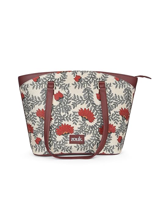 ZOUK Printed Vegan Classic Travel Tote For Women's Ladies